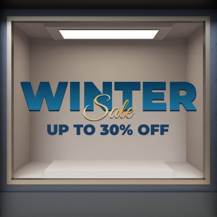 Winter Sale 30% Αυτοκόλλητο Βιτρίνας